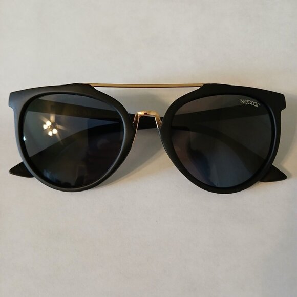 Nectar Accessories - Nectar Women's Remi Polarized Black/Gold Tone Stylish Sunglasses